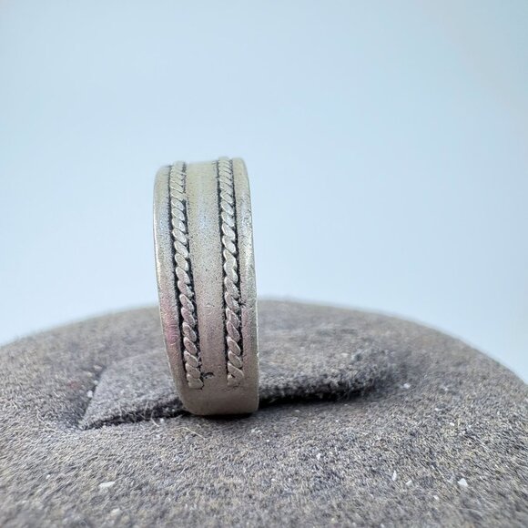 VTG Solid Sterling Silver 925 Braided Design Band Toe Ring Size 3.25 Fit - Picture 6 of 9